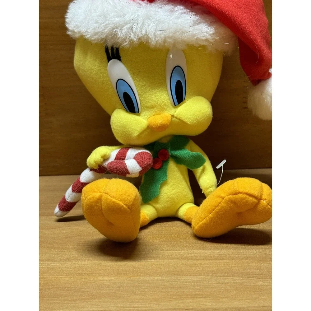 1998 Looney Tunes Play By Play Tweety Bird Christmas Plush 12